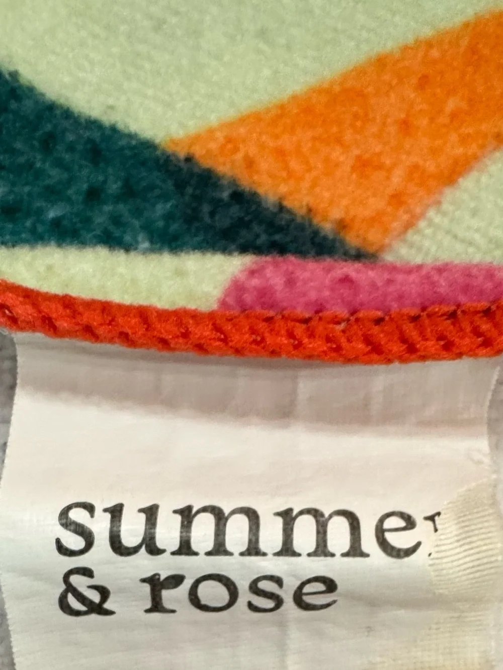 summer & rose lightweight towel